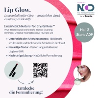 NCD Ingredients: Verjüngte Lippen als Tor zur Welt, Halle 2 Stand A09  NCD Ingredients: Verjüngte Lippen als Tor zur Welt, Halle 2 Stand A09