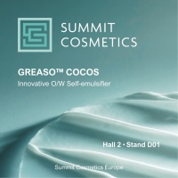 Summit Cosmetics Europe: Greaso™ Cocos - Der minimalistische Selbstemulgator, Halle 2 Stand D01  Summit Cosmetics Europe: Greaso™ Cocos - Der minimalistische Selbstemulgator, Halle 2 Stand D01