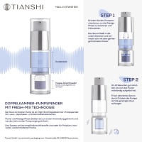 Tianshi: Doppelkammer-Pumpspender mit Fresh-Mix-Technologie, Halle 4 Stand D15 